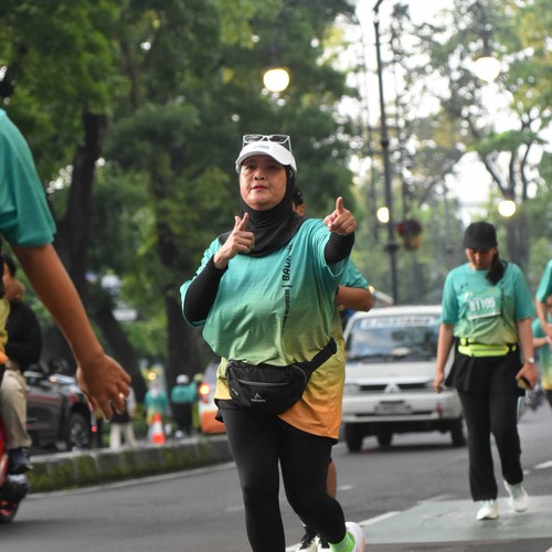 Race photo from BAUR RUN 2025