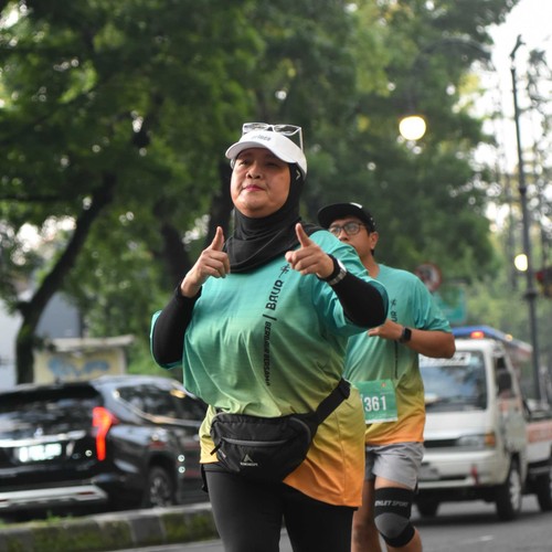 Race photo from BAUR RUN 2025