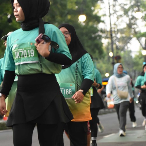 Race photo from BAUR RUN 2025