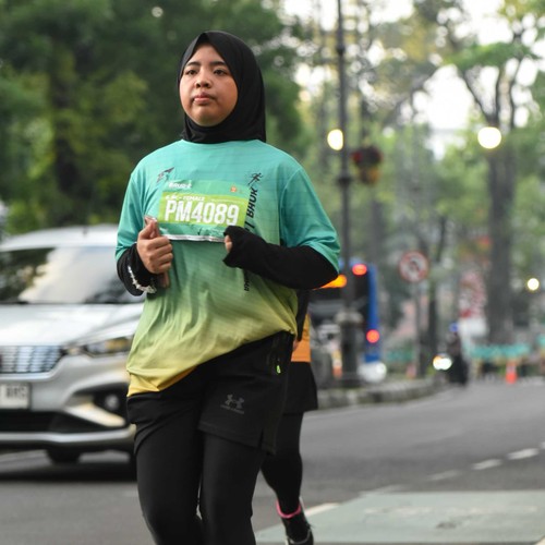Race photo from BAUR RUN 2025
