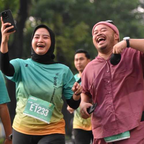 Race photo from BAUR RUN 2025