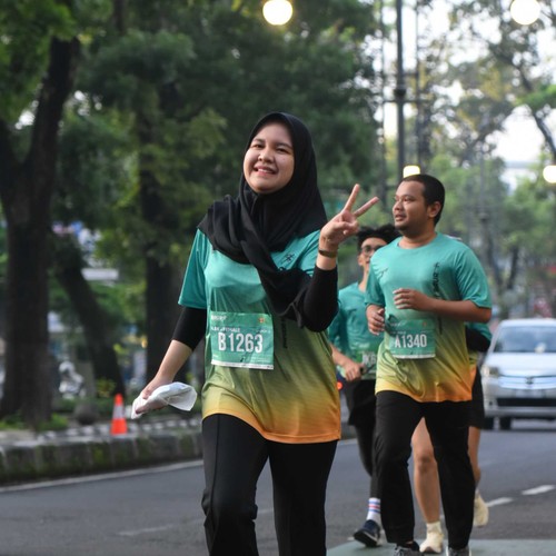 Race photo from BAUR RUN 2025