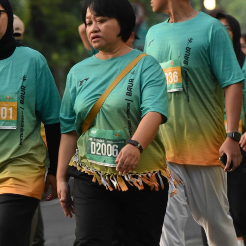 Race photo from BAUR RUN 2025