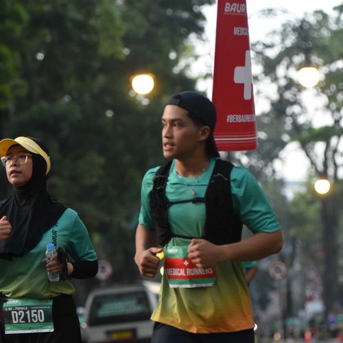 Race photo from BAUR RUN 2025