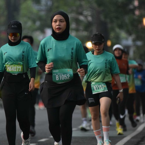 Race photo from BAUR RUN 2025
