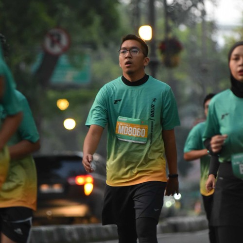 Race photo from BAUR RUN 2025