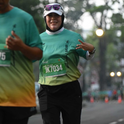 Race photo from BAUR RUN 2025