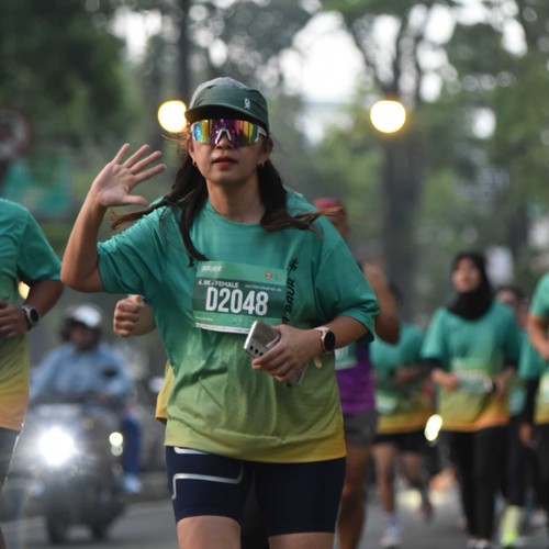 Race photo from BAUR RUN 2025