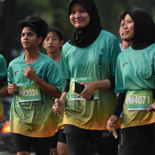Race photo from BAUR RUN 2025
