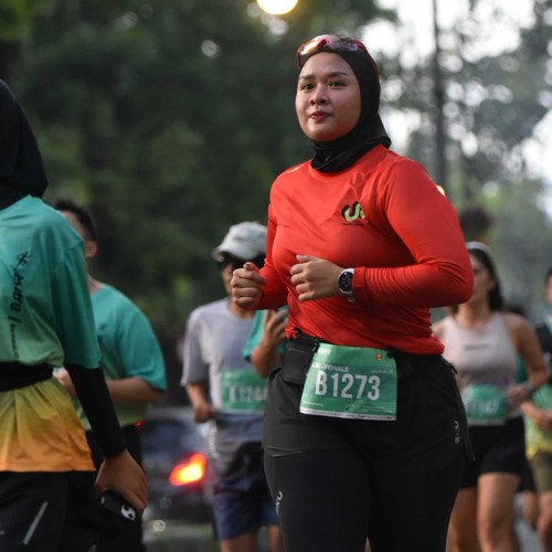 Race photo from BAUR RUN 2025