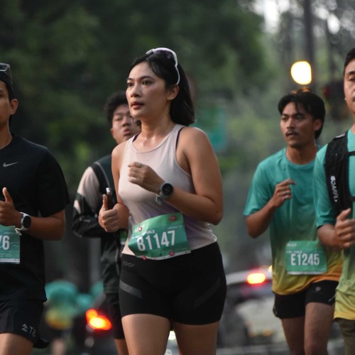 Race photo from BAUR RUN 2025