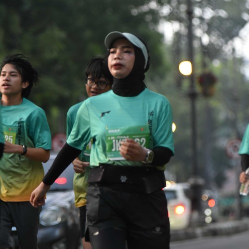Race photo from BAUR RUN 2025