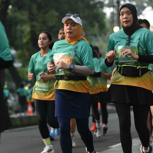 Race photo from BAUR RUN 2025
