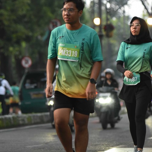 Race photo from BAUR RUN 2025