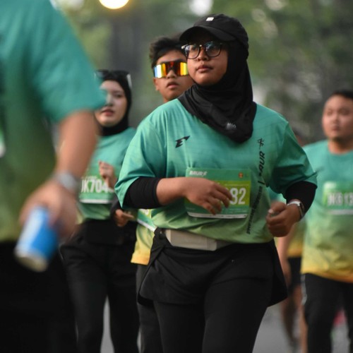 Race photo from BAUR RUN 2025