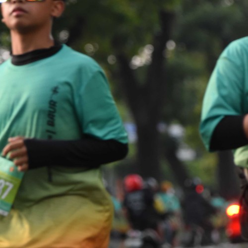 Race photo from BAUR RUN 2025