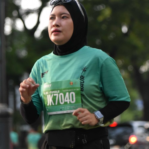 Race photo from BAUR RUN 2025