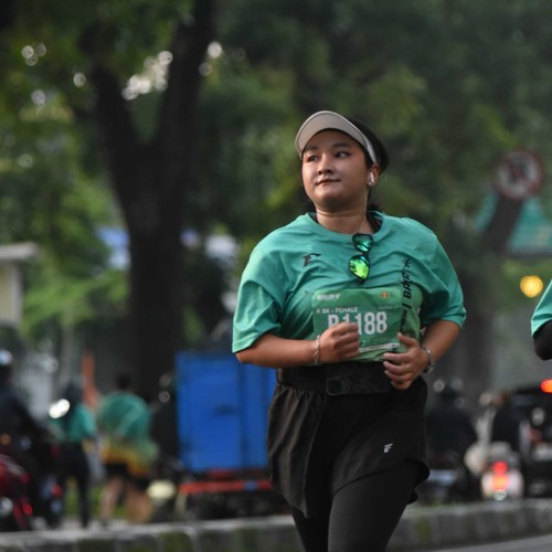 Race photo from BAUR RUN 2025