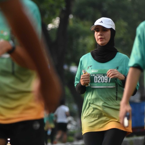 Race photo from BAUR RUN 2025