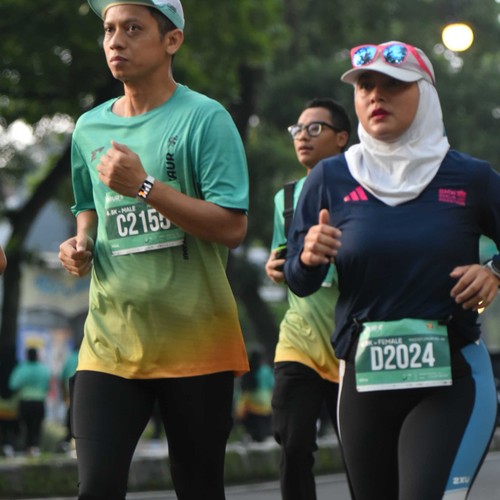 Race photo from BAUR RUN 2025