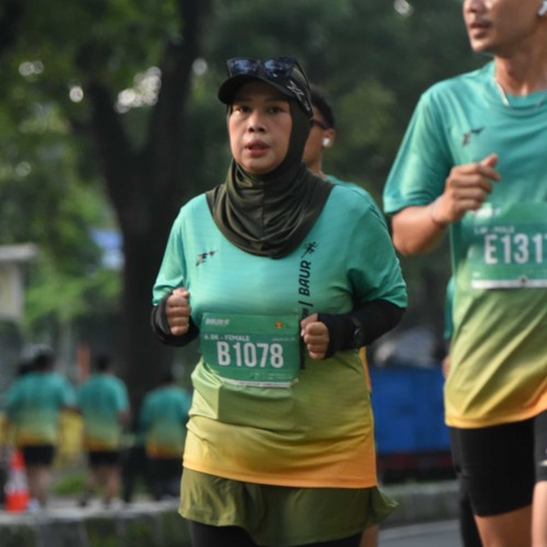 Race photo from BAUR RUN 2025