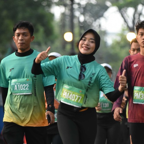 Race photo from BAUR RUN 2025