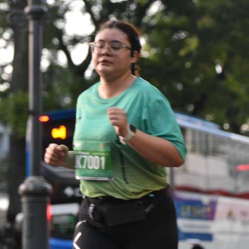Race photo from BAUR RUN 2025