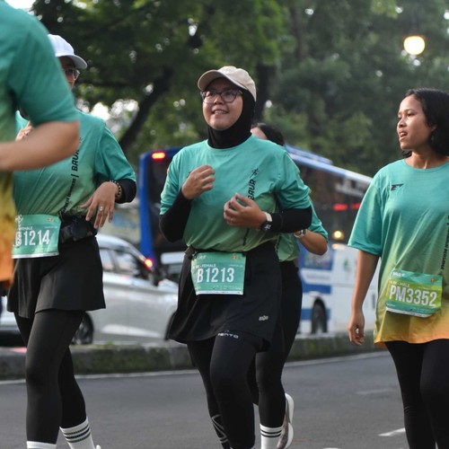 Race photo from BAUR RUN 2025