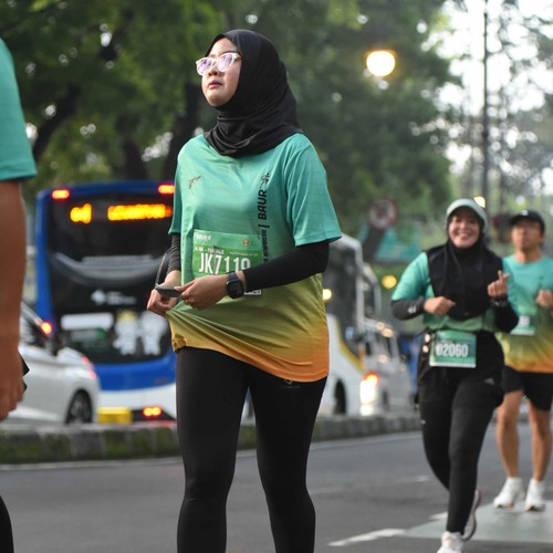 Race photo from BAUR RUN 2025