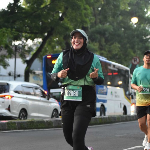 Race photo from BAUR RUN 2025