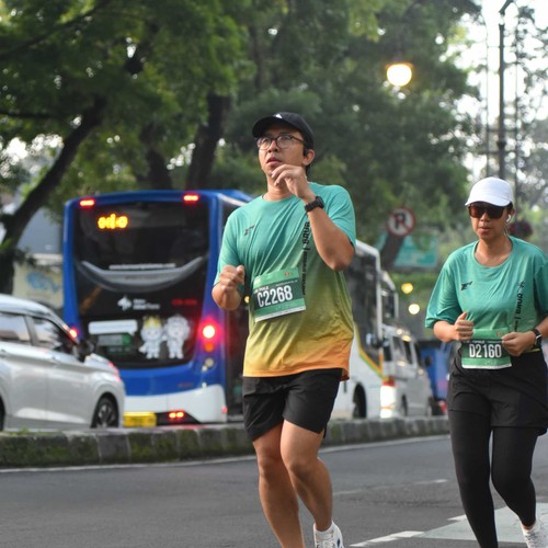 Race photo from BAUR RUN 2025
