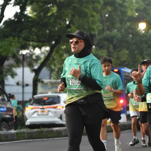Race photo from BAUR RUN 2025