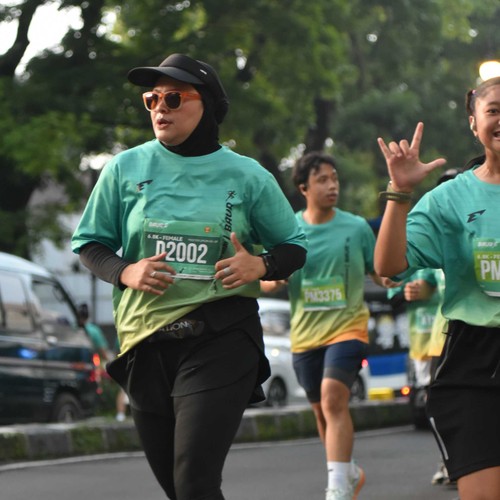 Race photo from BAUR RUN 2025