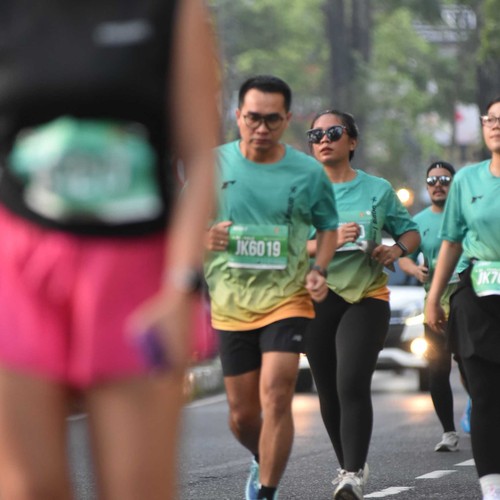 Race photo from BAUR RUN 2025