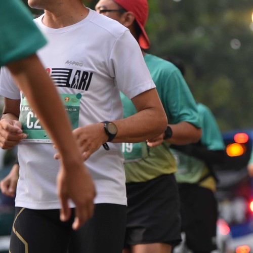 Race photo from BAUR RUN 2025