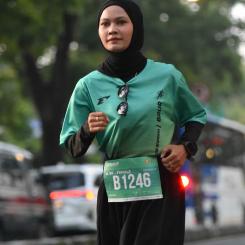Race photo from BAUR RUN 2025
