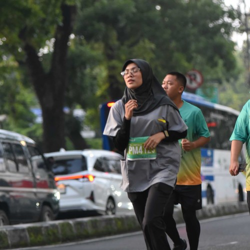 Race photo from BAUR RUN 2025
