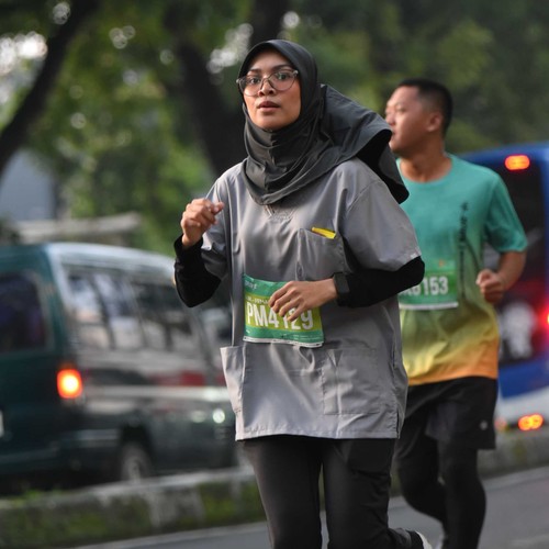 Race photo from BAUR RUN 2025