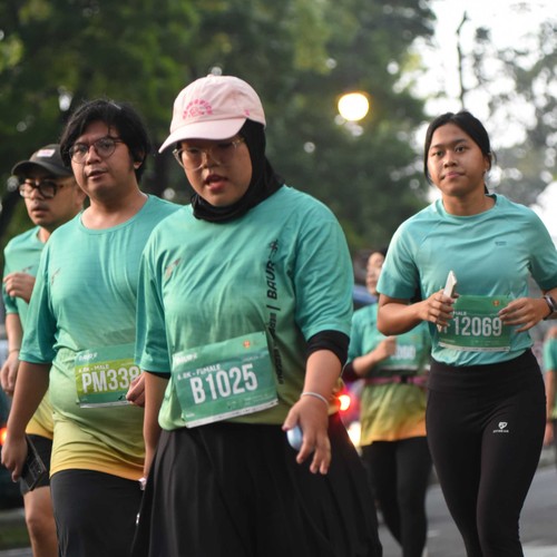 Race photo from BAUR RUN 2025
