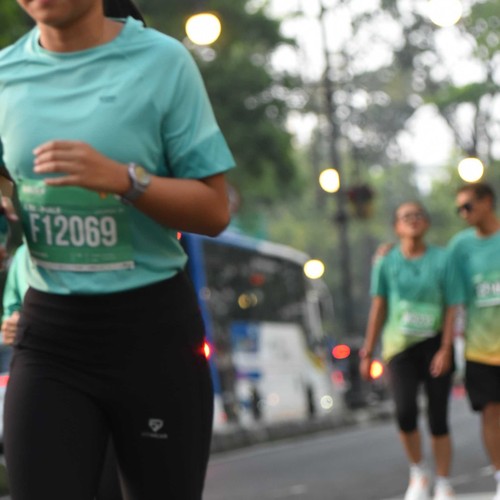 Race photo from BAUR RUN 2025