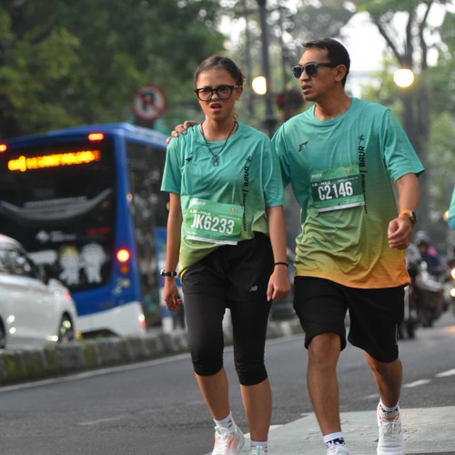 Race photo from BAUR RUN 2025