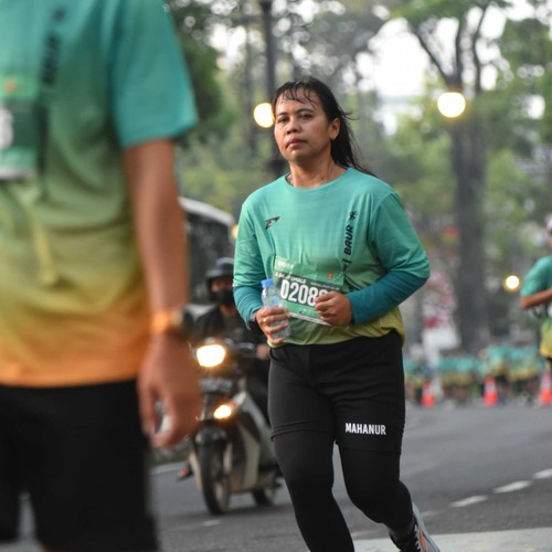 Race photo from BAUR RUN 2025