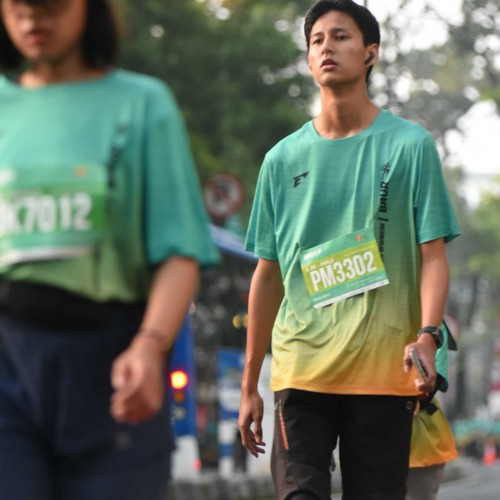 Race photo from BAUR RUN 2025