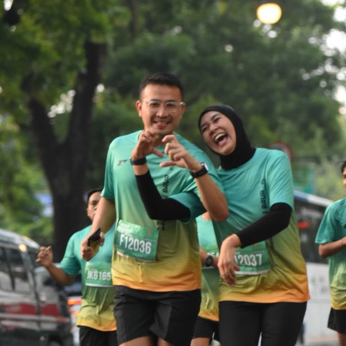 Race photo from BAUR RUN 2025