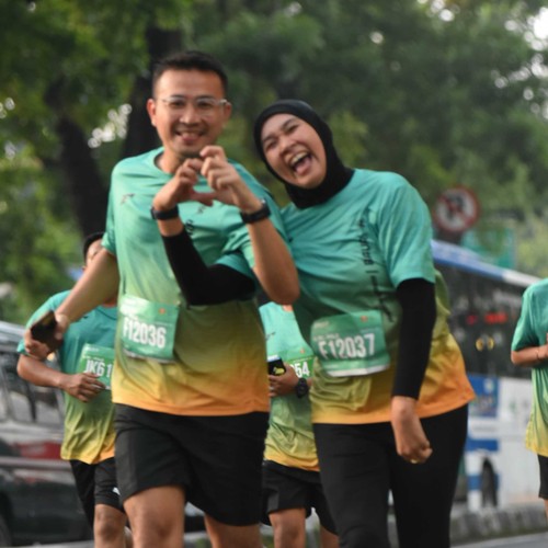 Race photo from BAUR RUN 2025
