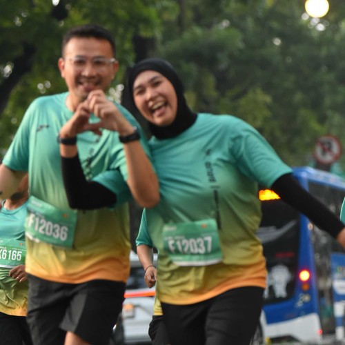 Race photo from BAUR RUN 2025