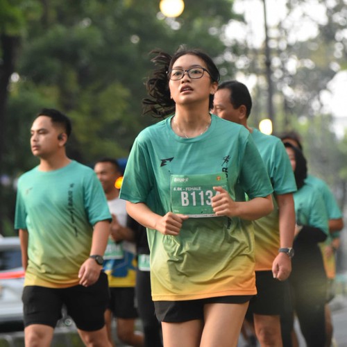 Race photo from BAUR RUN 2025