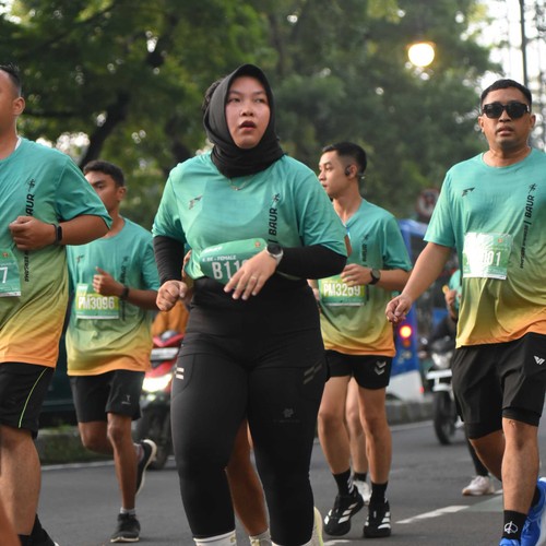 Race photo from BAUR RUN 2025