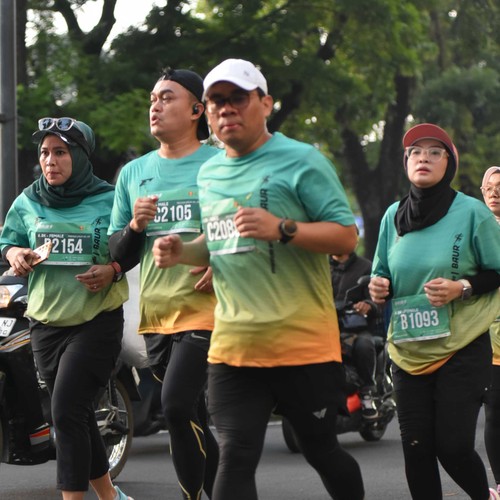 Race photo from BAUR RUN 2025