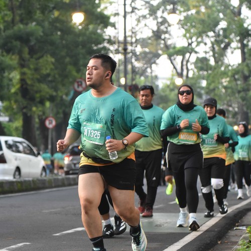 Race photo from BAUR RUN 2025